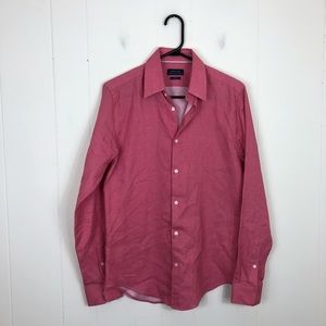 Zara Man Pink Slim Fit Button Down Sz S